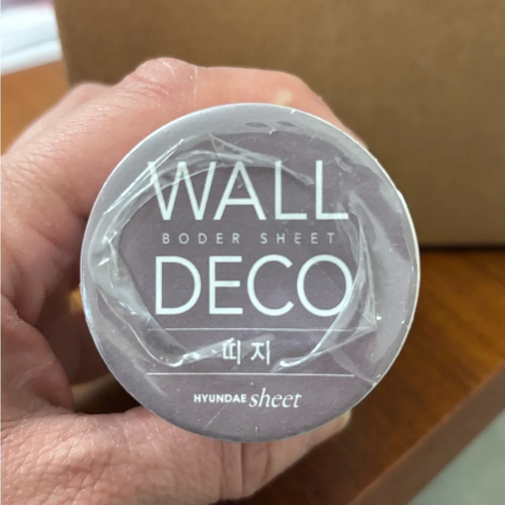 NWT Wall Deco Sheet PVC Grey Peel & Stick Self Adhesive 4 Inches X 13 Feet Long